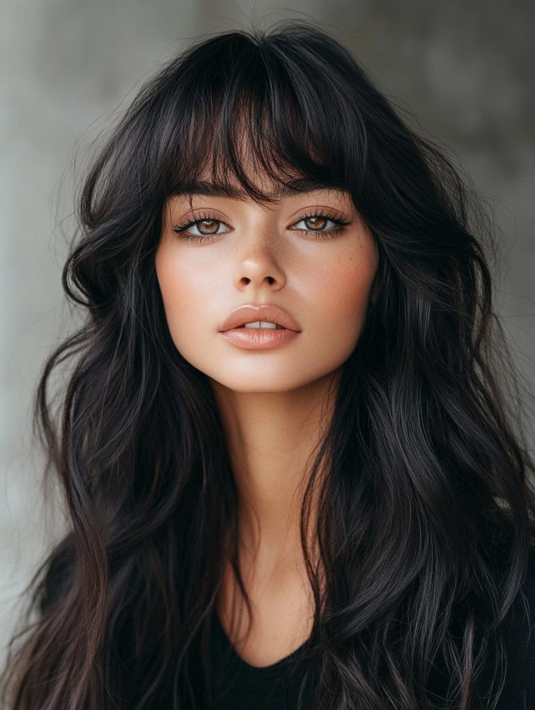 Fashion-Forward Weave and Bang Hairstyle Combos