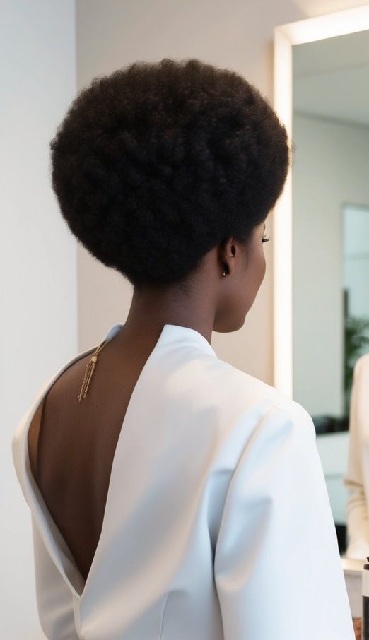 afro shape up black hair