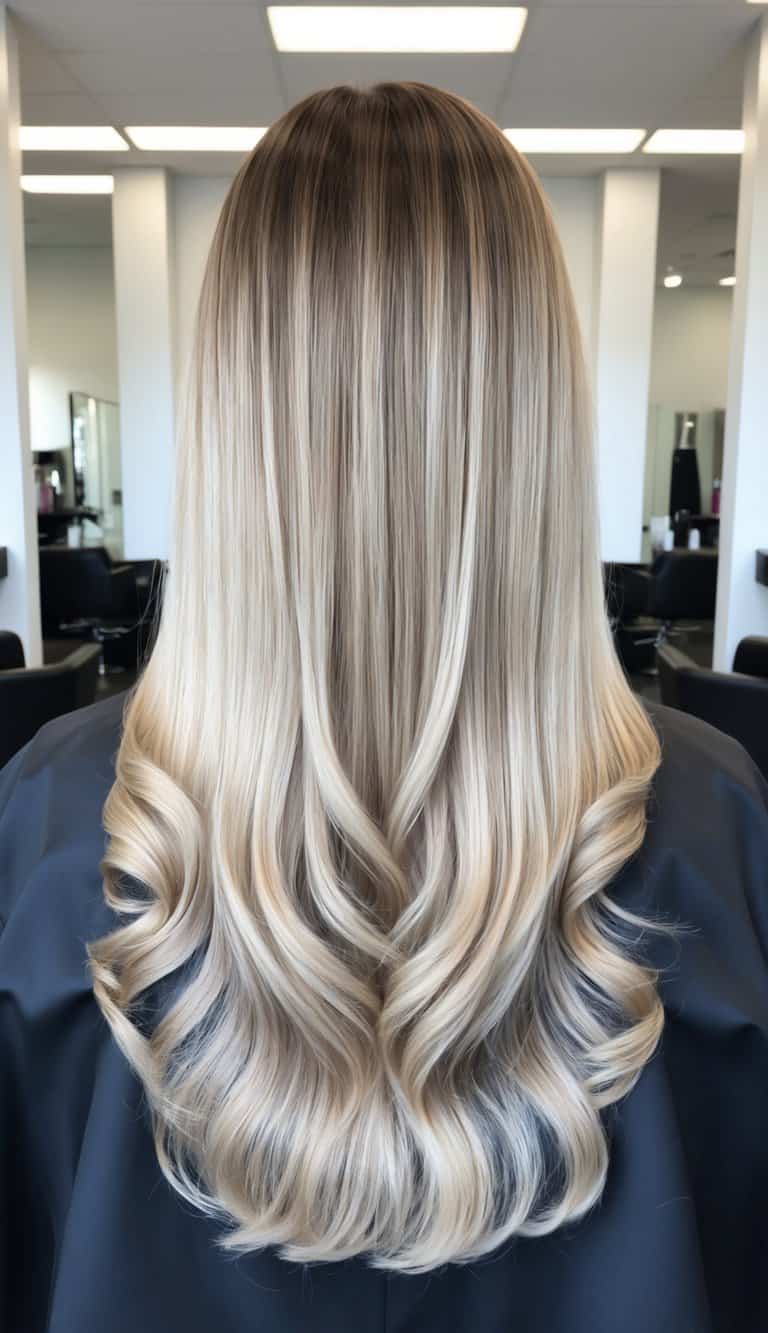 ash blonde shadow roots cool dimensional natural lived in