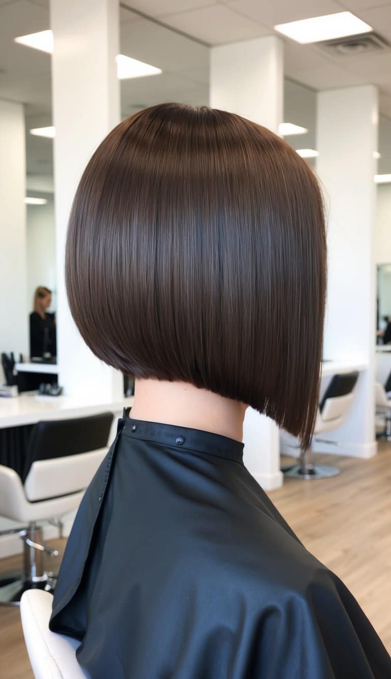 asymmetrical bob short hairstyle modern artistic diagonal