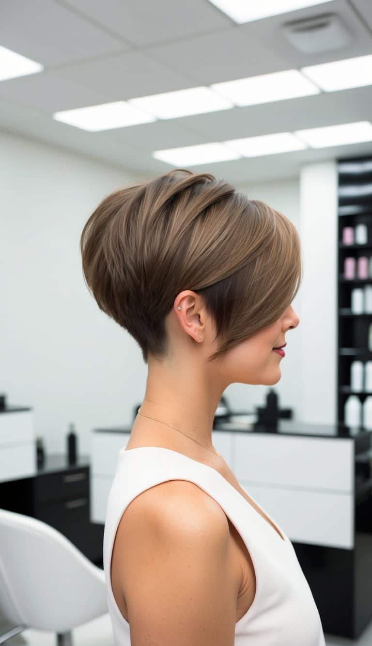 asymmetrical pixie hairstyle