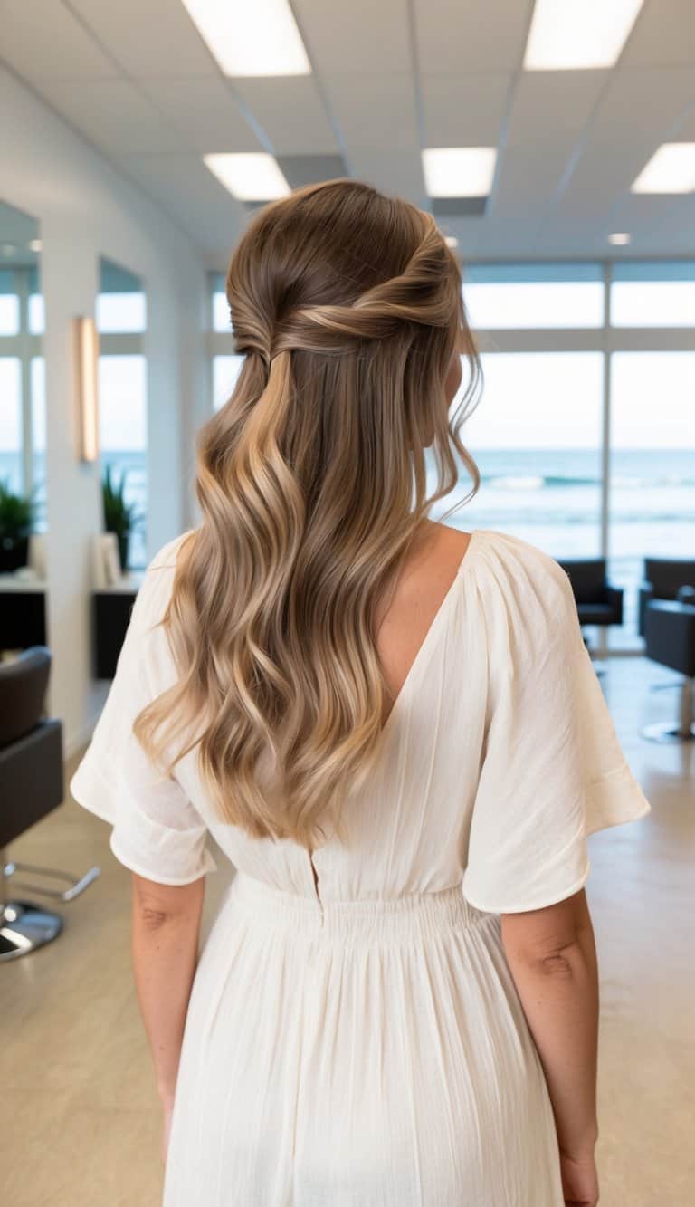 boho chic waves hairstyle