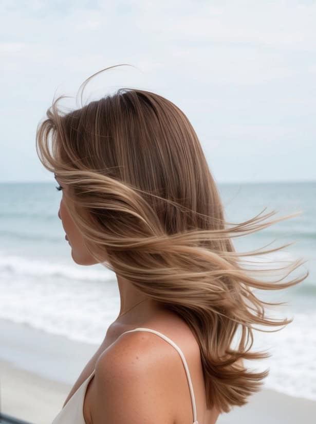 breezy beach waves hairstyle