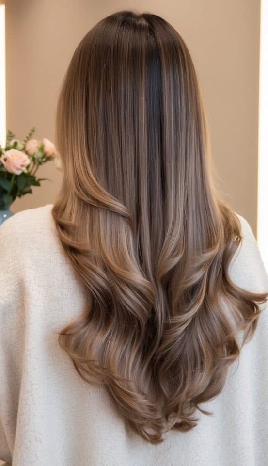 buttercream blonde tips sombre hair