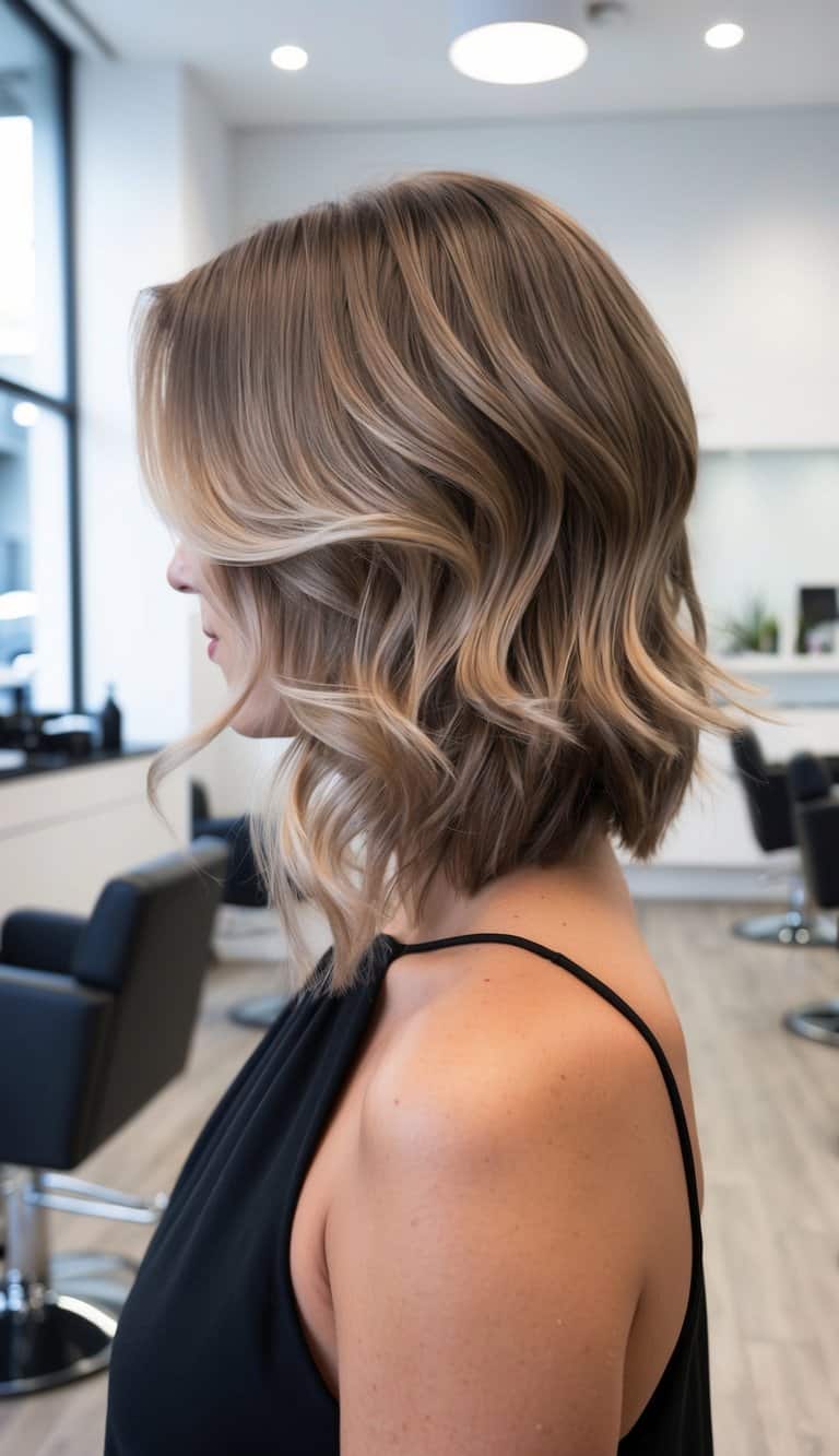 chic wavy bob hairstyle