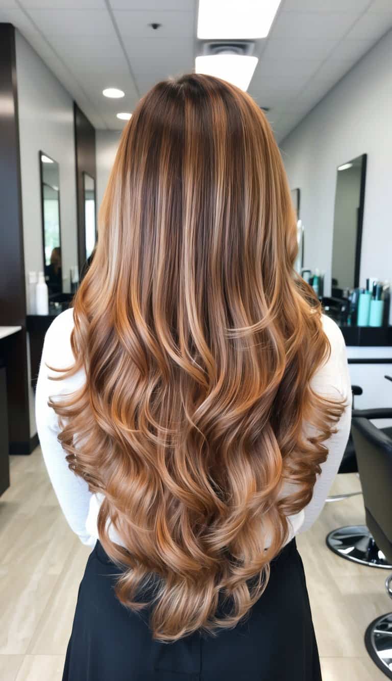 classic caramel ombre hair