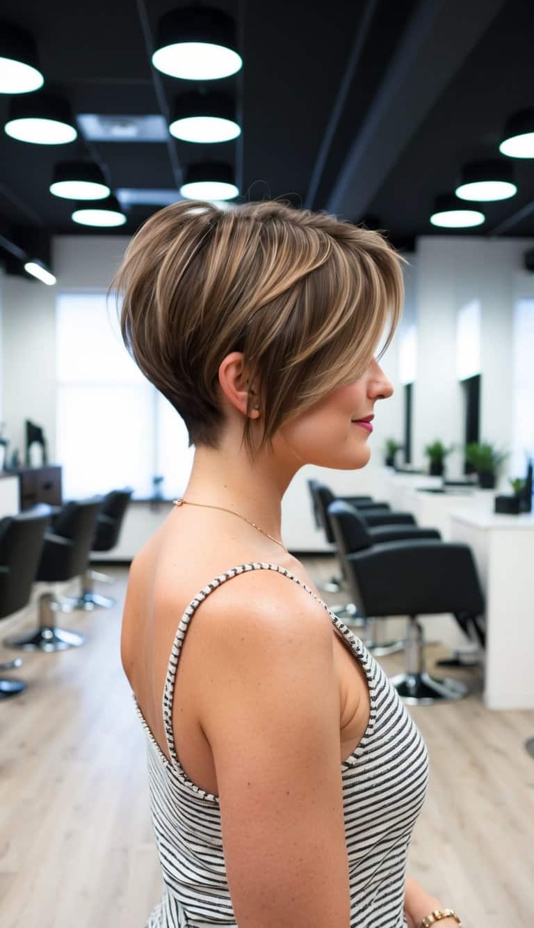 curly pixie with bangs hairstyle