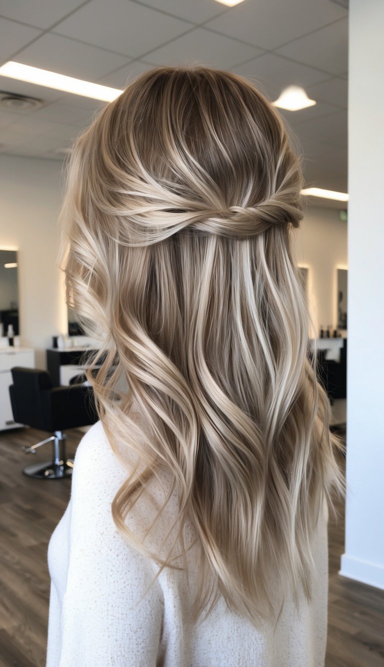 dirty blonde balayage hair color ideas