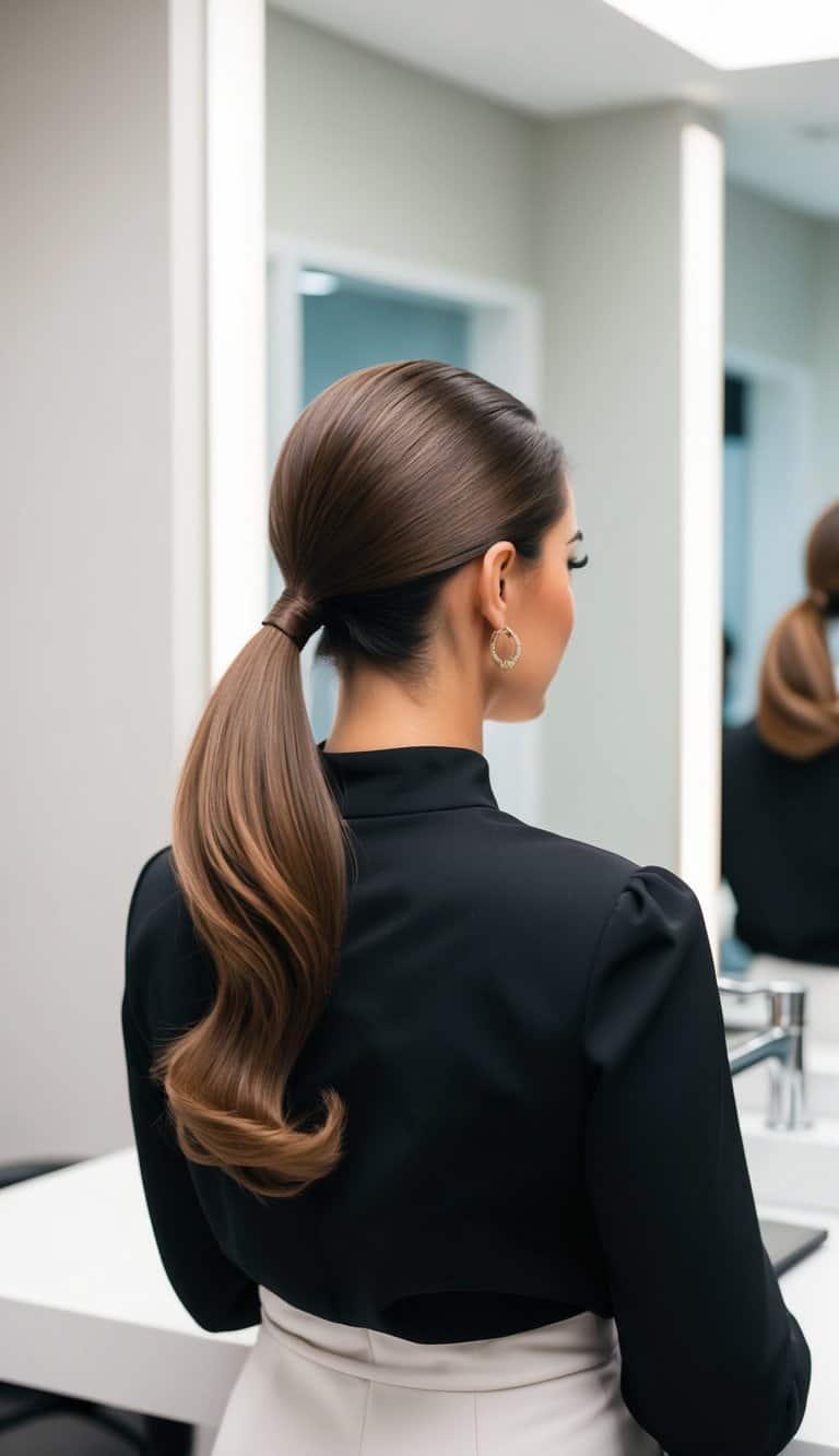 dynamic ponytail hairstyle movement texture energetic