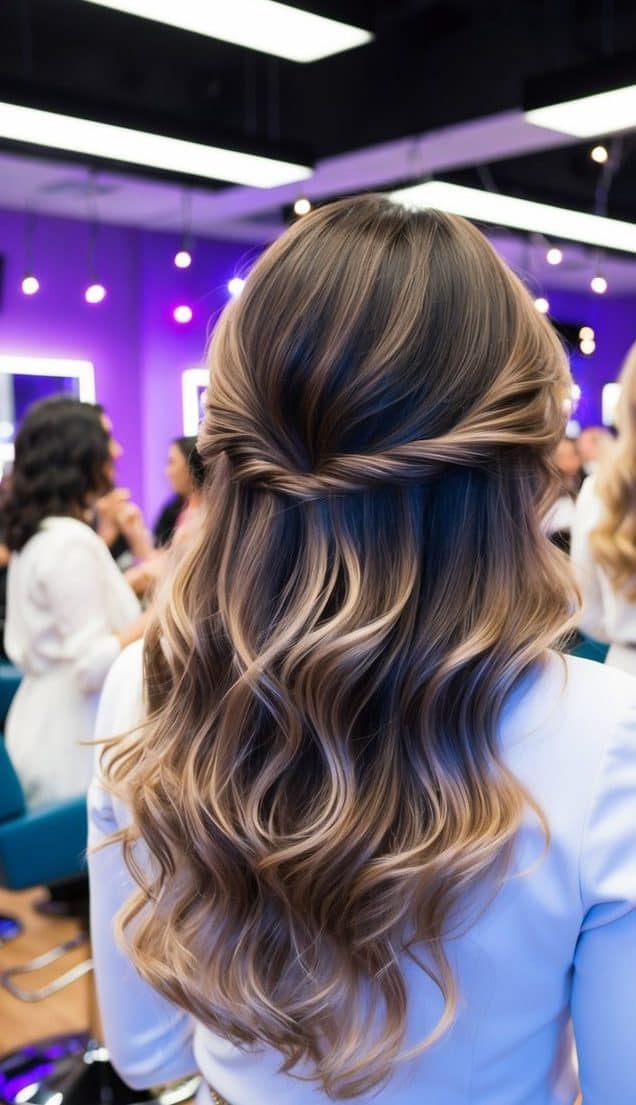glamorous party waves hairstyle