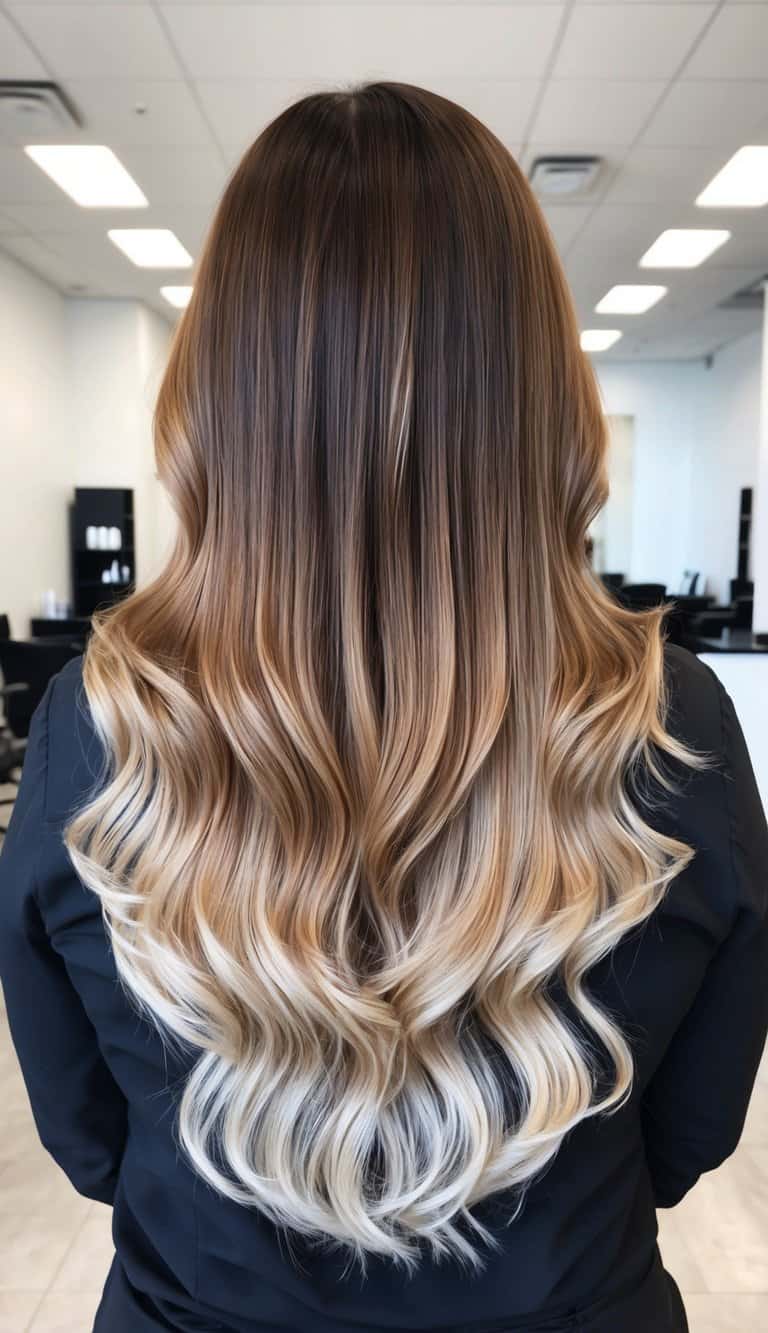 Coco blonde twist brunette to blonde ombre