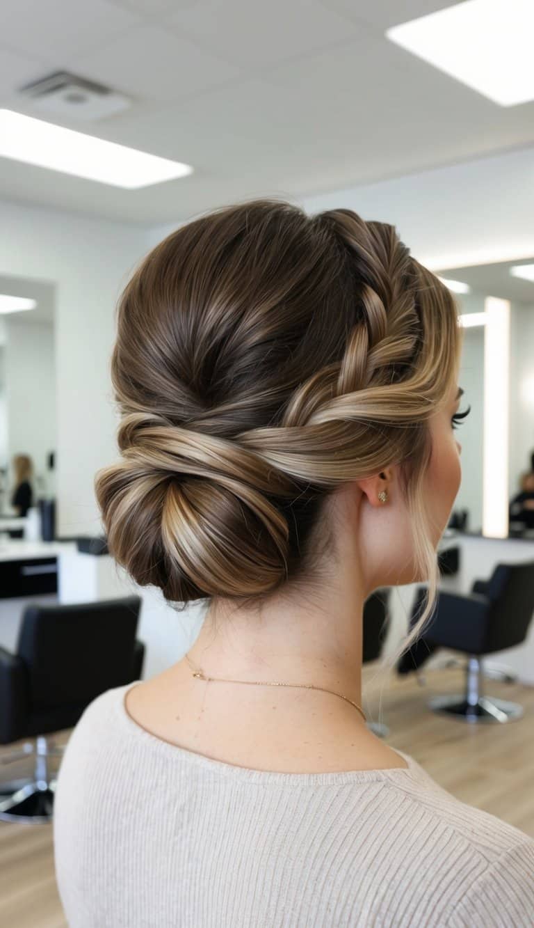 intricate braided updo hairstyle