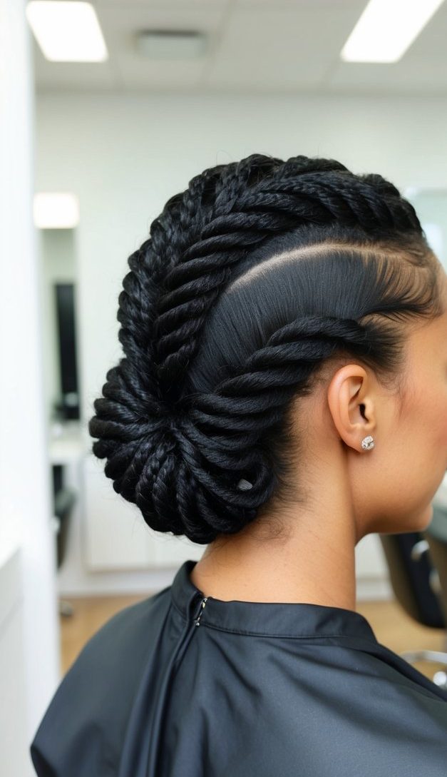 kinky twist braids black hair