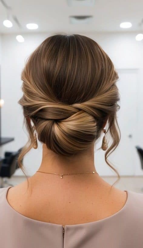 lace braid updo hairstyle