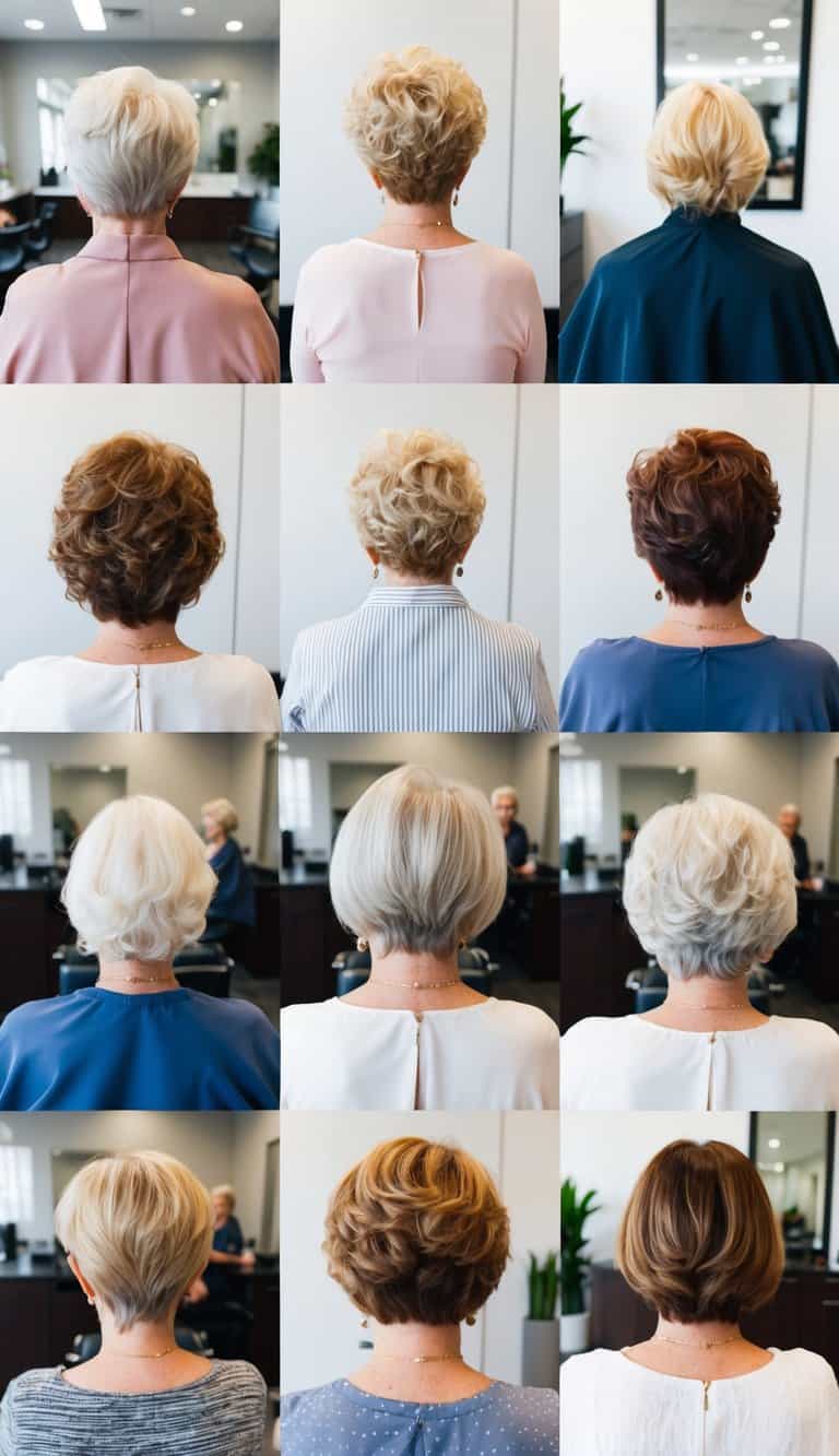 layered bob hairstyle for women over 60