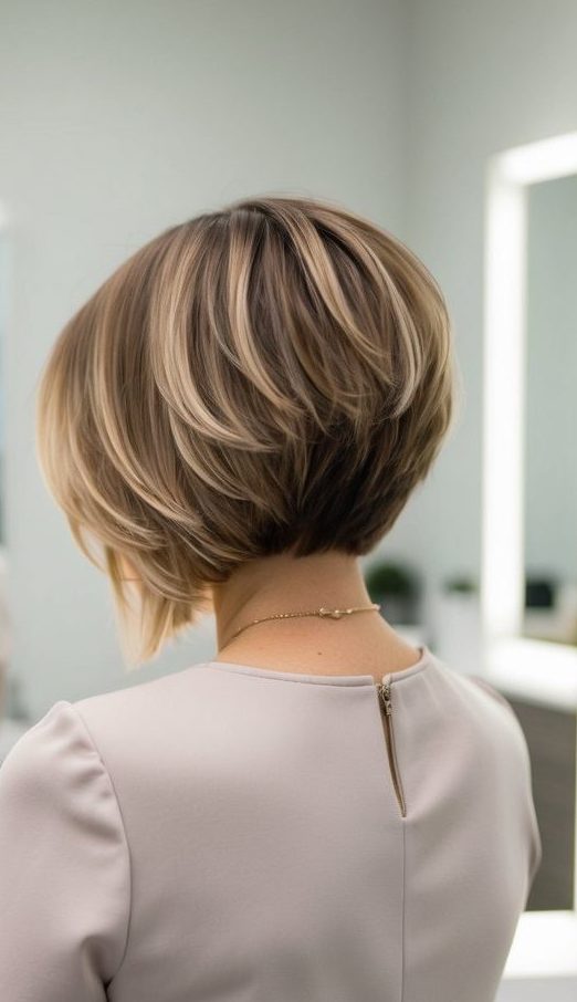 layered shaggy pixie bob razor cut haircut