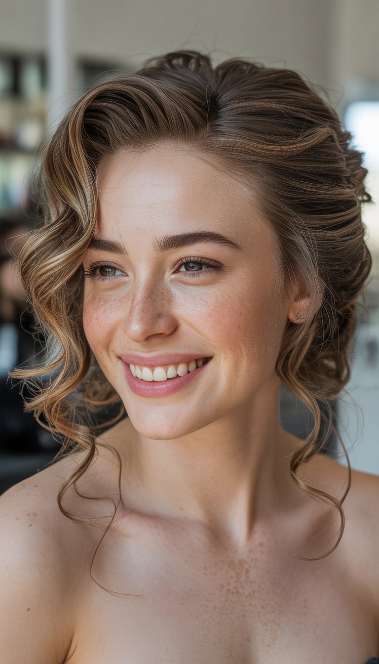low chignon prom hairstyle