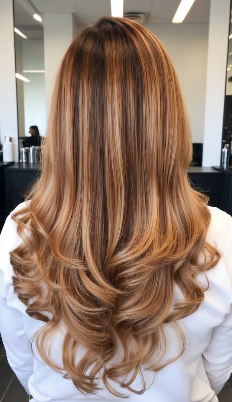 mocha caramel ombre hair