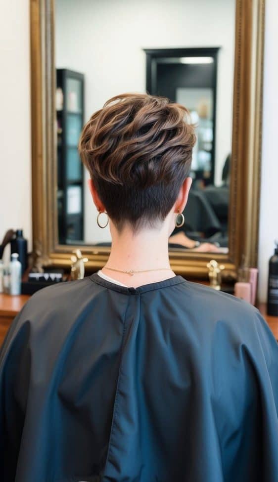 pixie cut with soft curls hairstyle