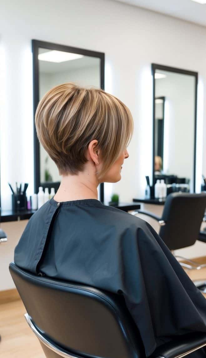 pixie with lengthy bangs hairstyle