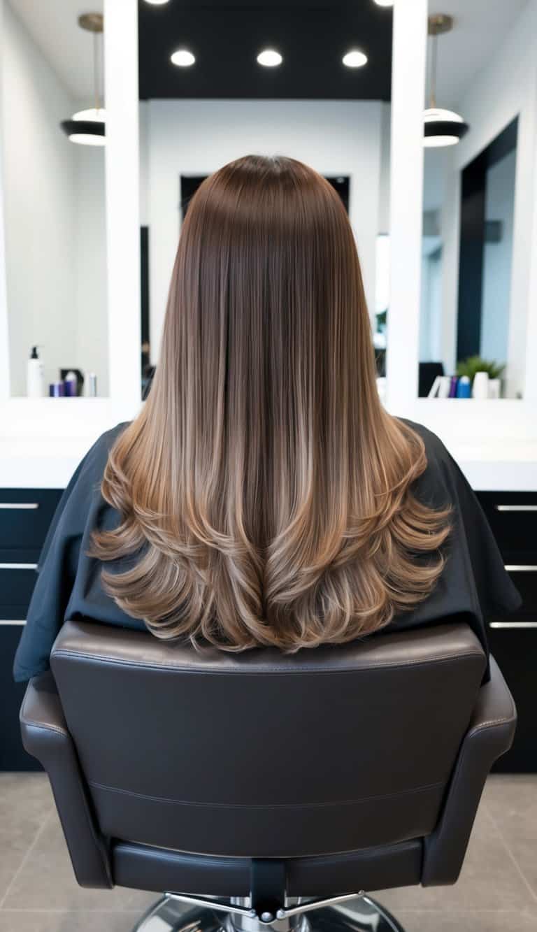 rich ash brown allure balayage hair