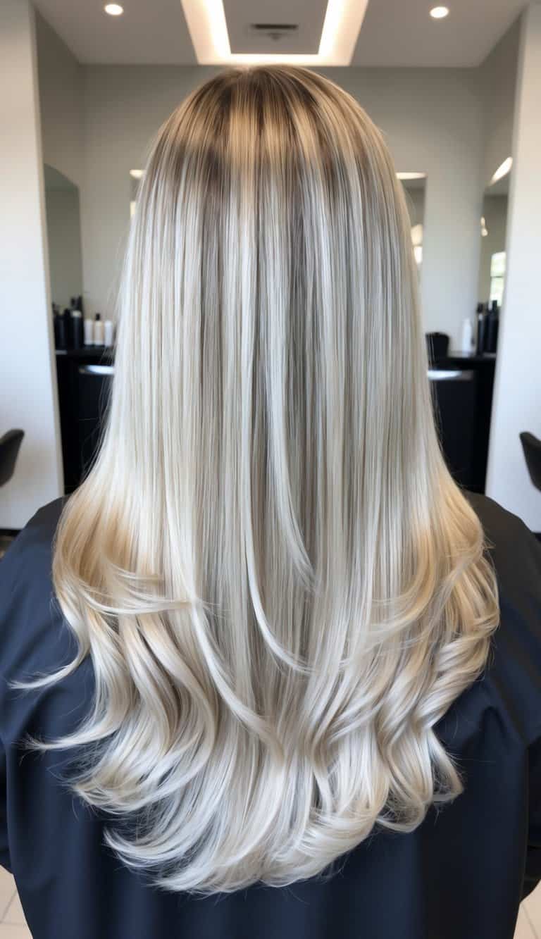 rooted ash blonde hair color natural shadow root lived in