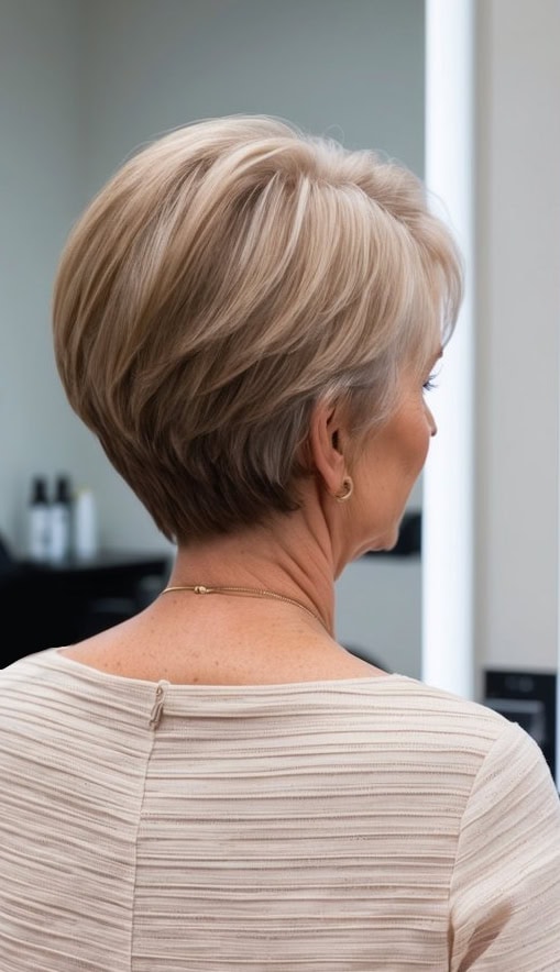 short shag haircut women over 60 stylish confident
