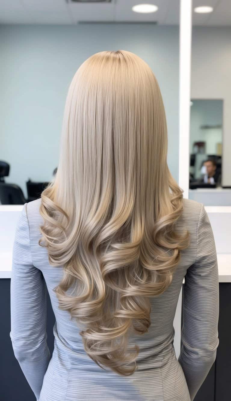 silver ash blonde hair color cool luminous sophisticated