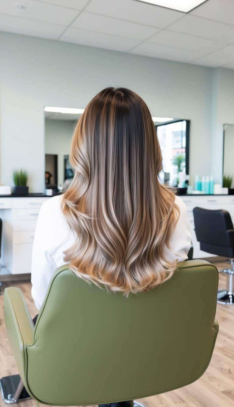 sun kissed balayage highlights and lowlights hair