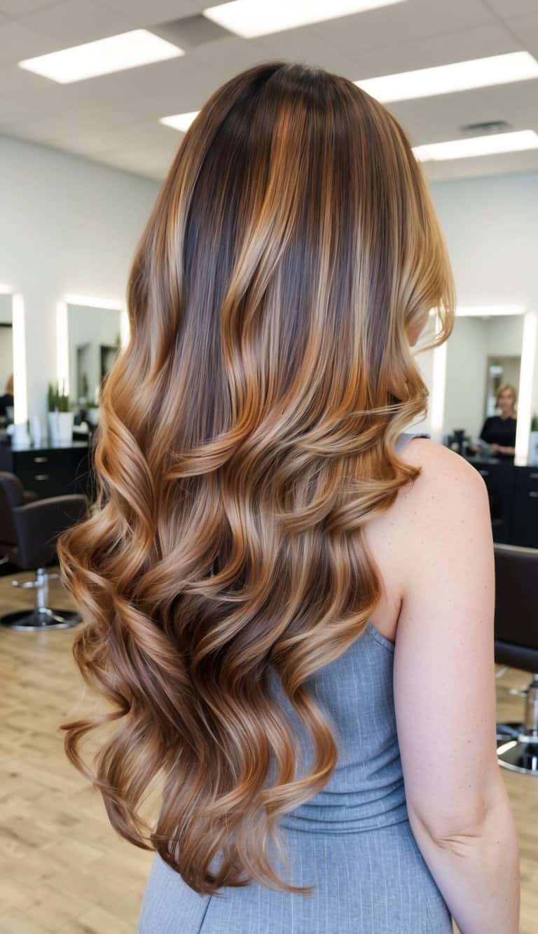 sweet caramel ombre hair