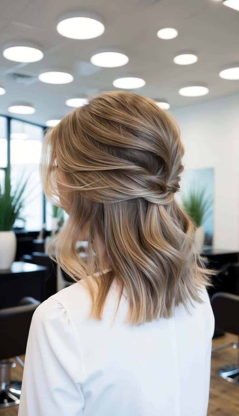 textured wavy bob hairstyle