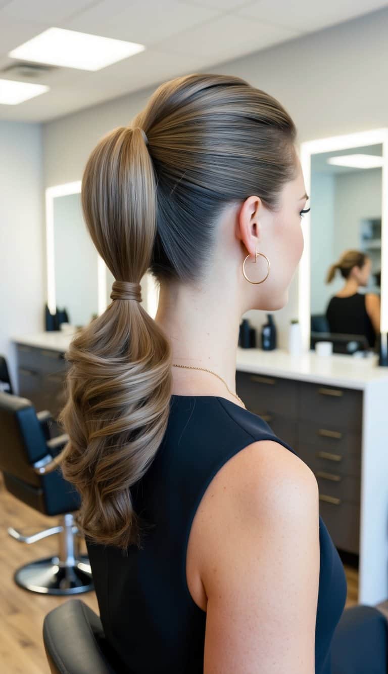 volume boosted ponytail full thick lush beautiful