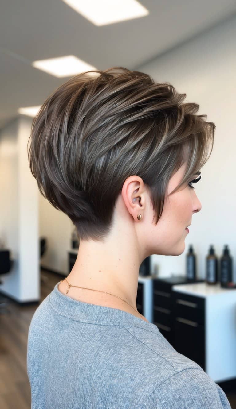 voluminous pixie cut hairstyle