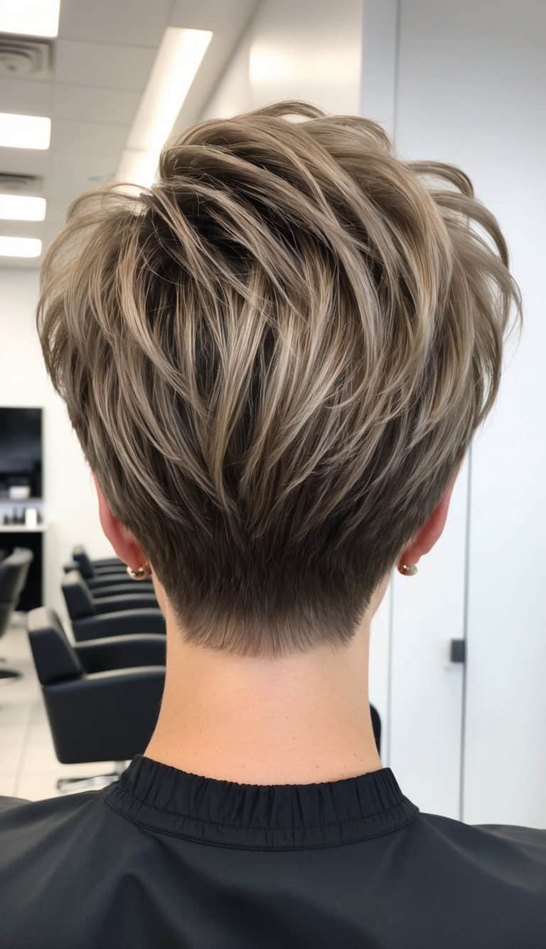 voluminous pixie short hairstyle full dramatic bold