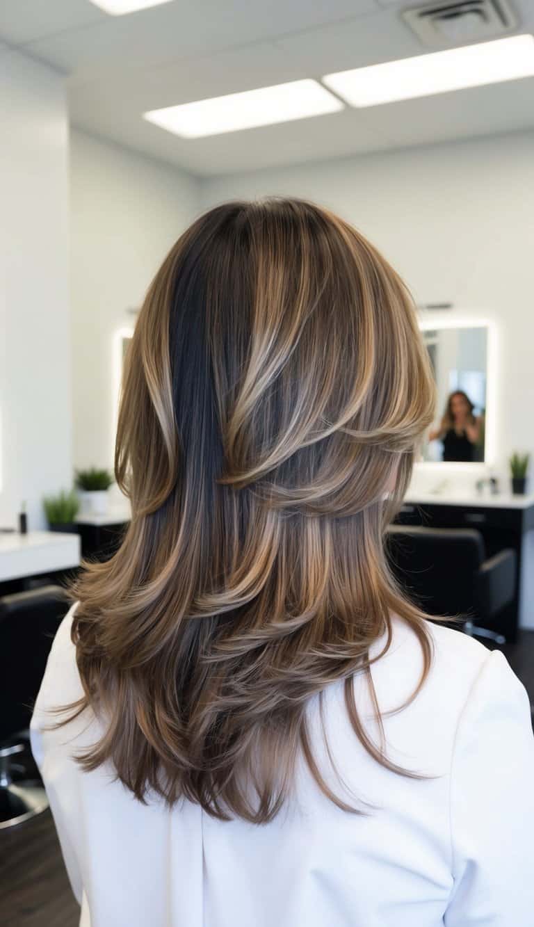 wavy layers haircut