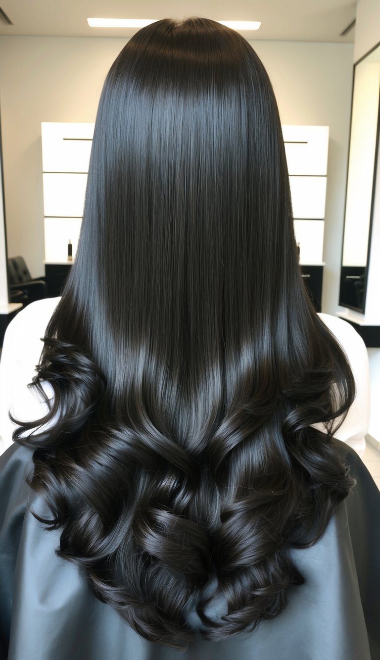 jet black dark hair color
