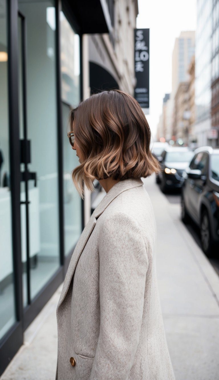 sharp a-line bob hairstyle