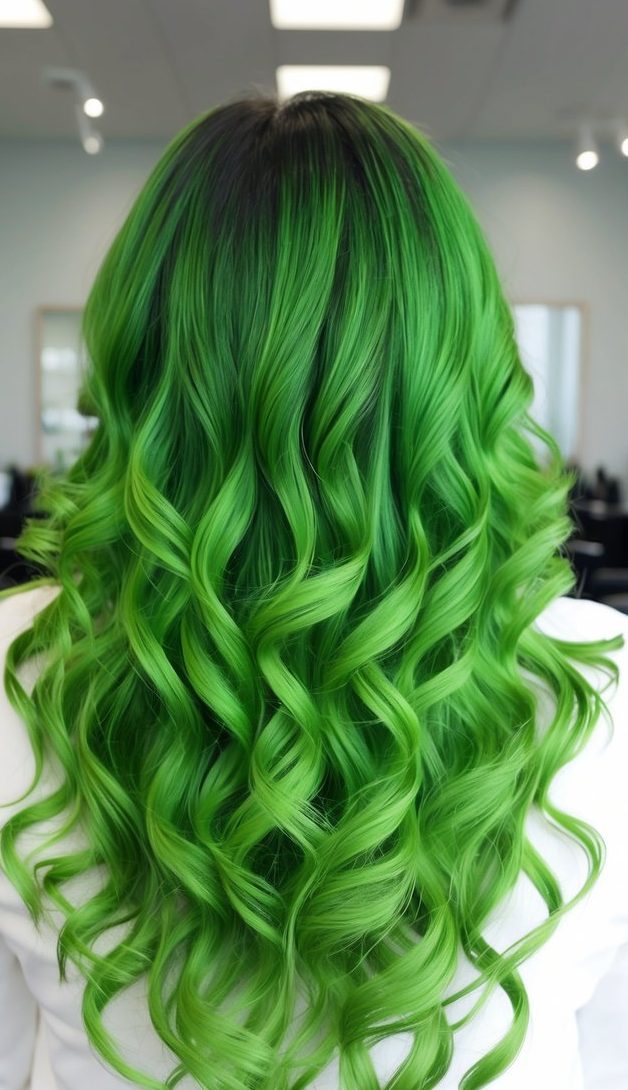 soft smoky mint green waves