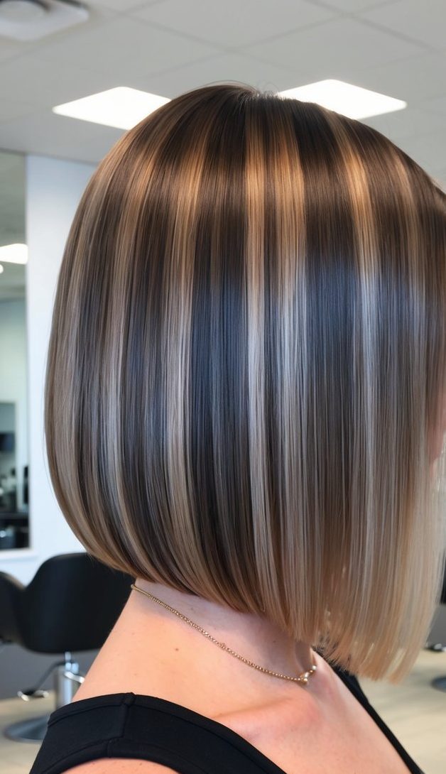 classic blunt-cut bob hairstyle