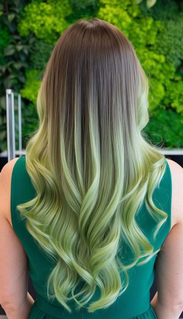 romantic emerald green twists