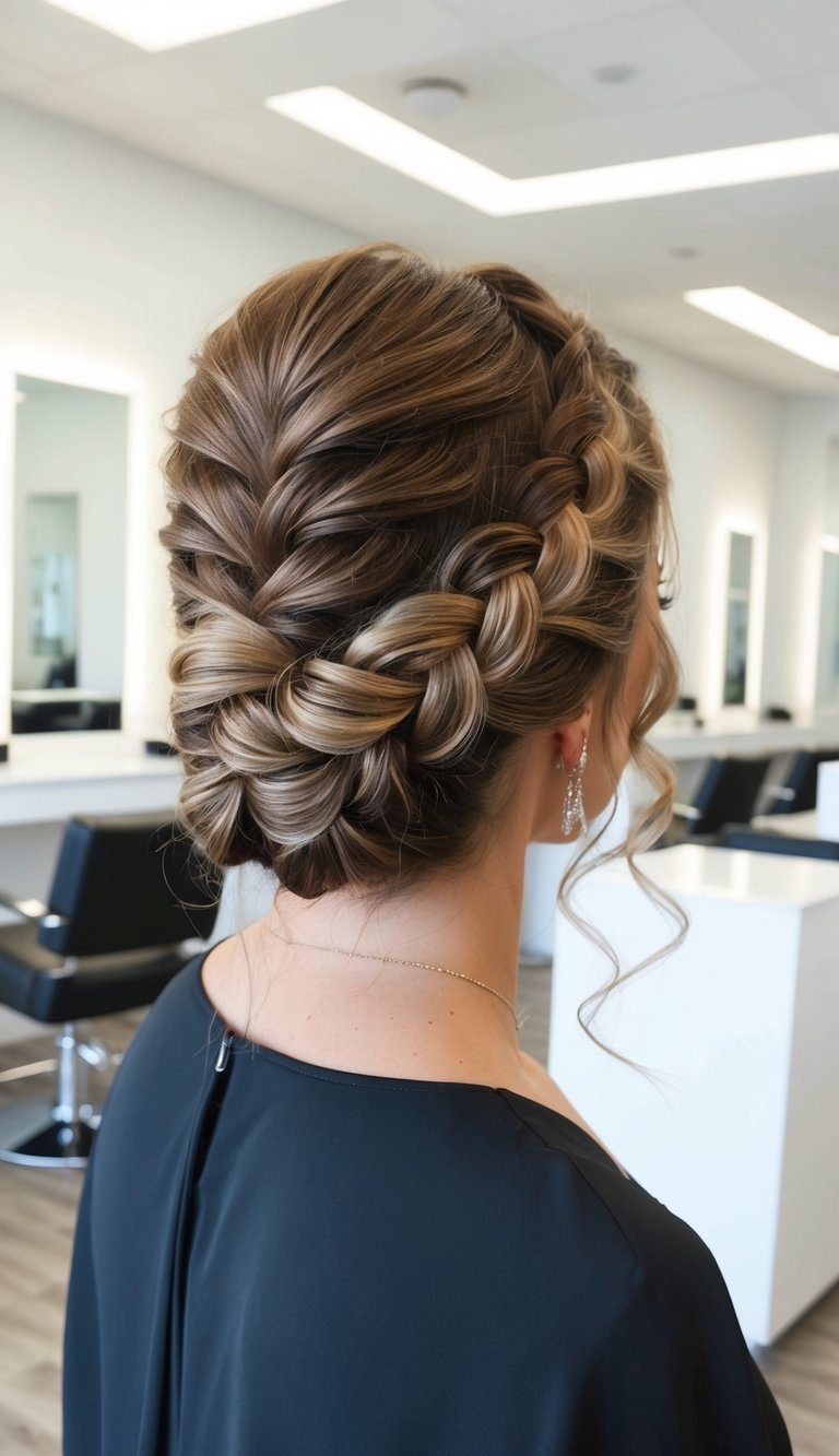 braided crown elegance hoco hairstyle